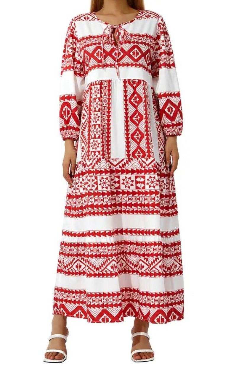 Native American Inspired Patterned Dress