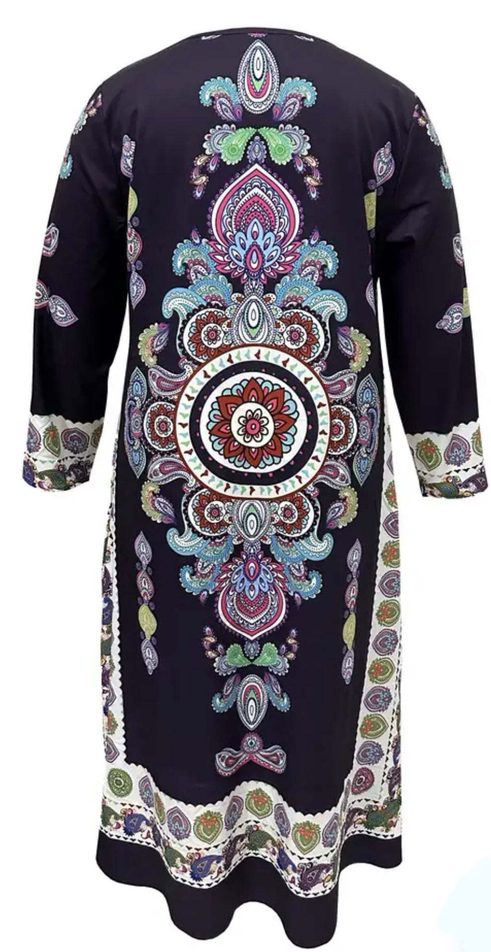 Indo-Western Fusion Deep Purple Abaya Dress