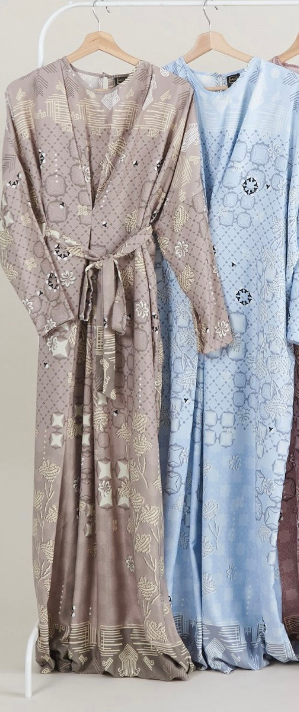 Tailored Kaftan in Sky Blue