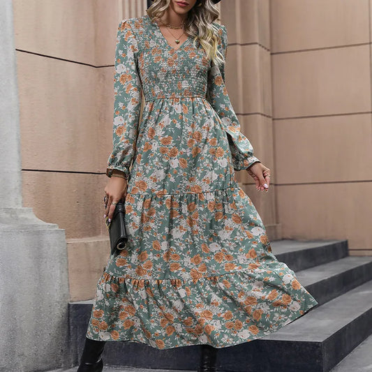 Ruched Bodice Country Modest Dress
