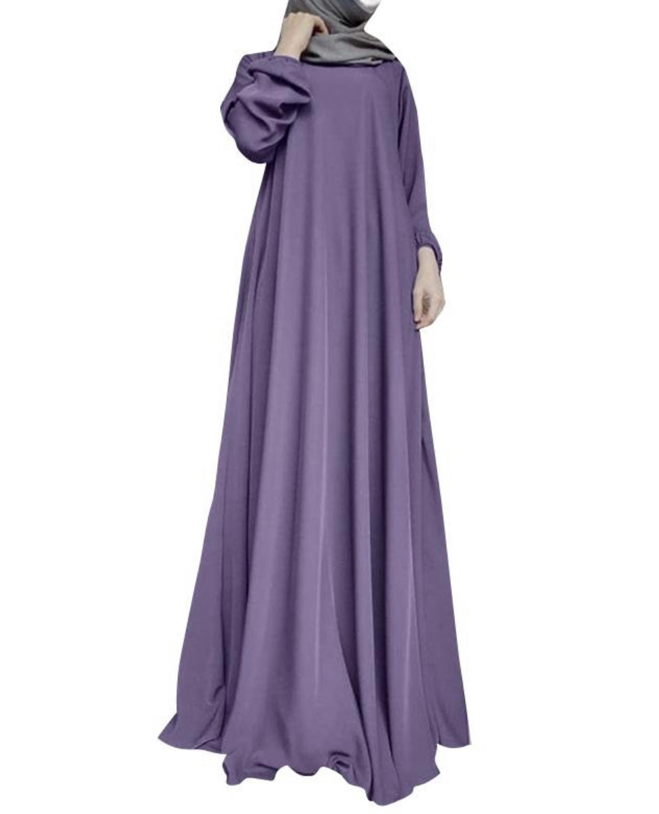 Classic Abaya in Modern Lavender Fabric