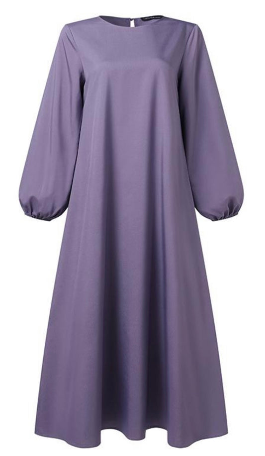 Classic Abaya in Modern Lavender Fabric