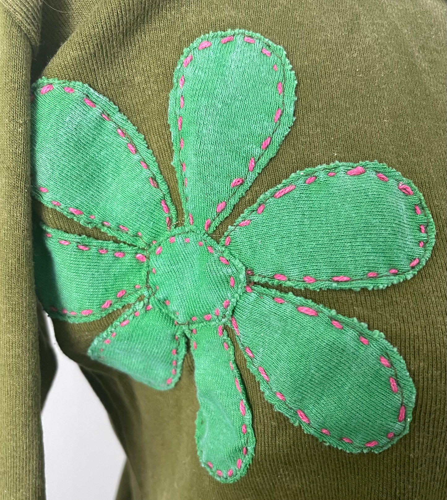 Army Green Pure Cotton Long Sleeve Shirt