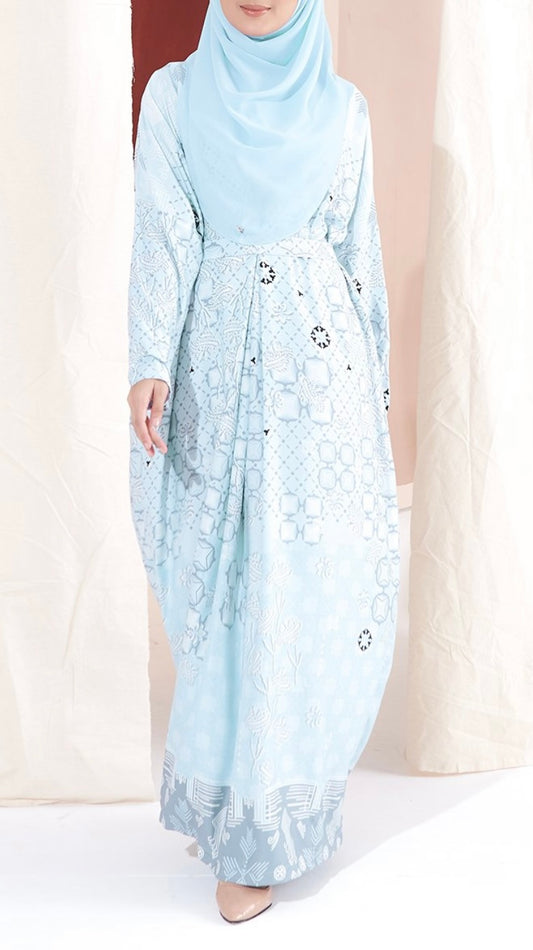 Tailored Kaftan in Sky Blue